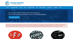 Desktop Screenshot of onlinebroker-reviews.com